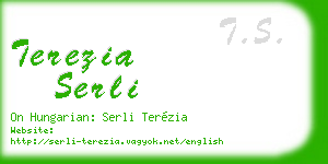 terezia serli business card